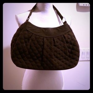 Vera Bradley Brown quilted bag